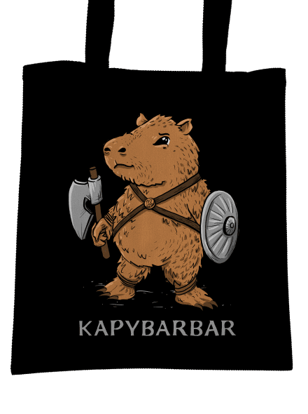 Kapybarbar taška Black