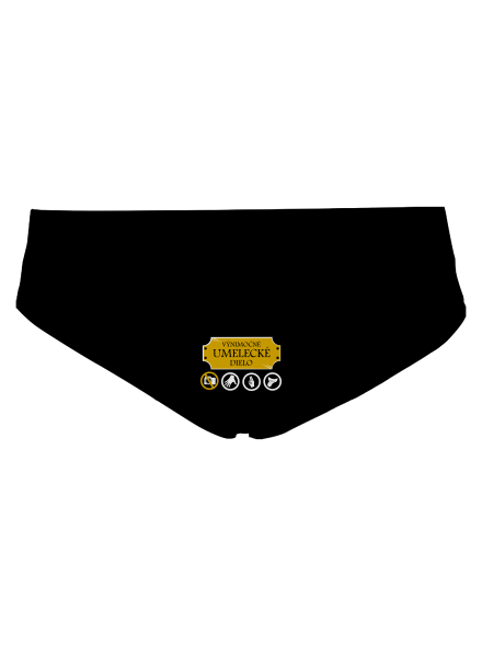 Umelecké dielo dámske nohavičky Black