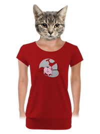 dámske tričko s lemom