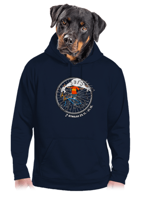 Cyklistický horoskop: Strelec pánska mikina klokanka Navy