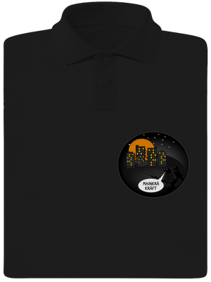 MainKráKráft pánska polokošeľa Black