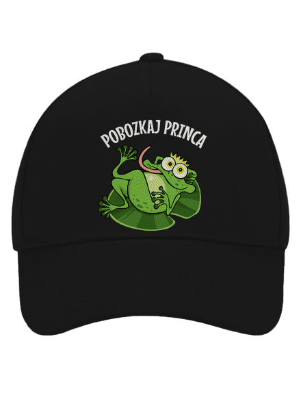 Pobozkaj princeznú a princa šiltovka baseballka Black