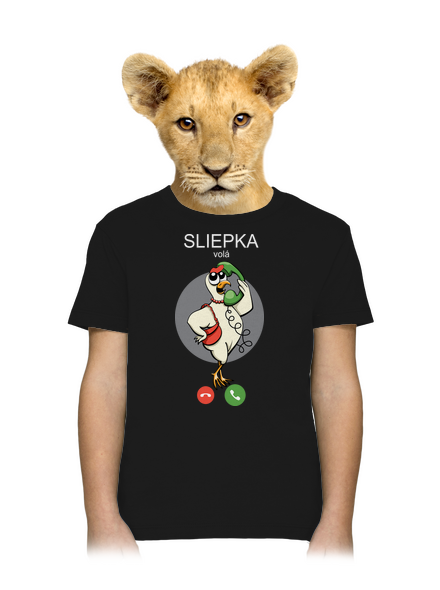 Sliepka volá detské tričko Black
