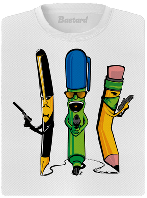 Písací gang dámske športové tričko White