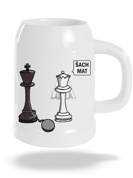 Šach mat polliter White