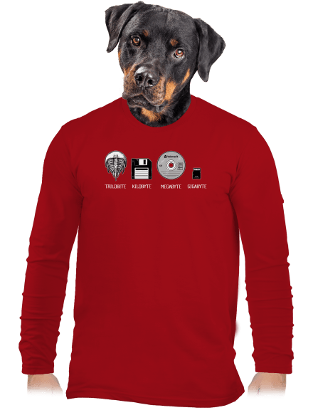 Trilobite pánske dlhý rukáv Red