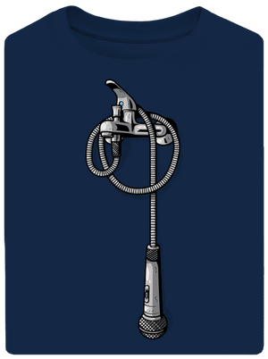 V sprche unisex tričko oversized Midnight Blue