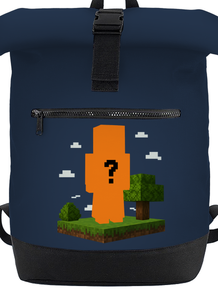 Minecraft z vlastnej fotky batoh French Navy