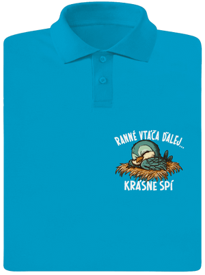 Ranné vtáča spí pánska polokošeľa Blue Atol