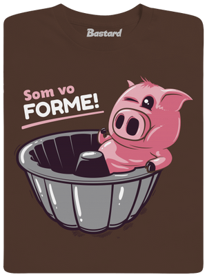 Vo forme pánske tričko Brown