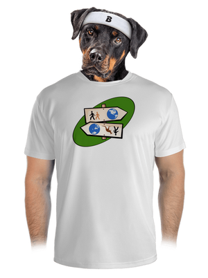 Diaľkový pochod pánske športové tričko White