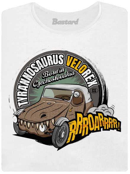 Tyrannosaurus Velorex dámske tričko s lemom White