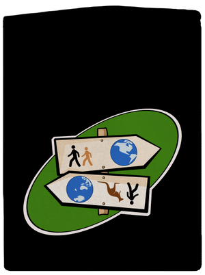 Diaľkový pochod pánska mikina na zips Black