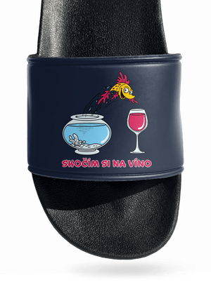 Skočím si na víno šľapky Navy