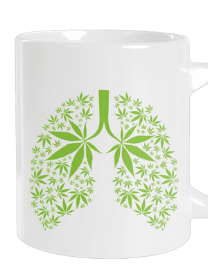 Ganja pľúca veľký hrnček White