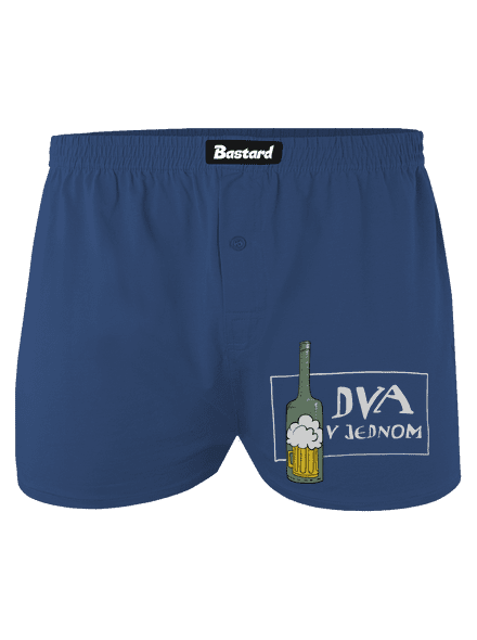 Dva v jednom pánske trenky Blue