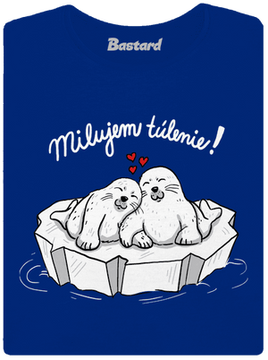 Milujem túlenie dámske tričko Royal Blue Mal