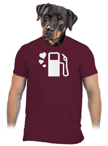 Plnú prosím pánske tričko Burgundy