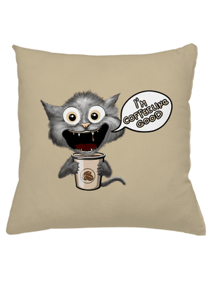 I’m coffeeling good vankúš Beige