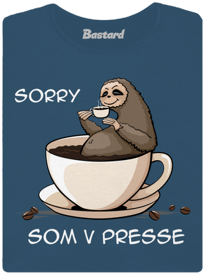 V presse dámske tričko prémium Petrol Blue