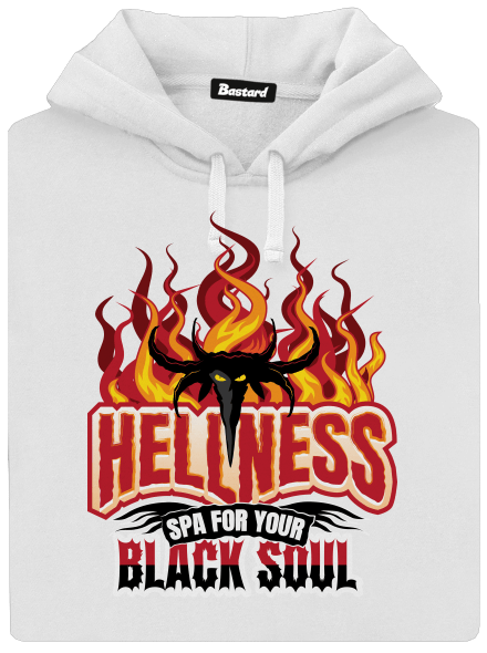 Hellness dámska mikina klokanka White