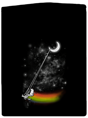 Unicorn Universe pánska mikina na zips Black