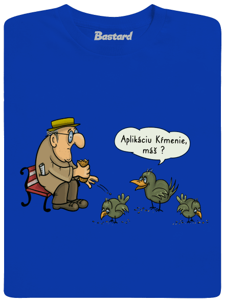 Aplikácia Kŕmenie pánske dlhý rukáv Royal Blue