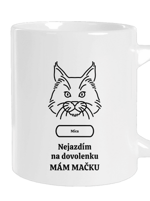 Nemôžem, mám mačku veľký hrnček White