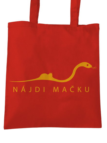 Nájdi mačku taška Bright Red