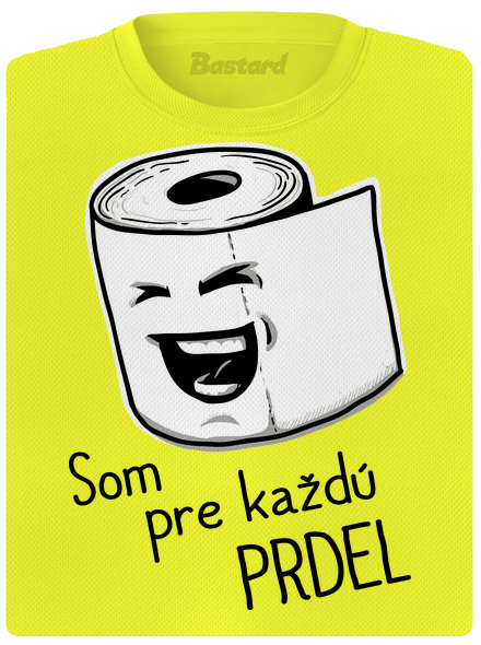 Prdel dámske športové tričko Neon Yellow