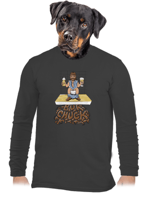 BurChuck pánske dlhý rukáv Dark Grey