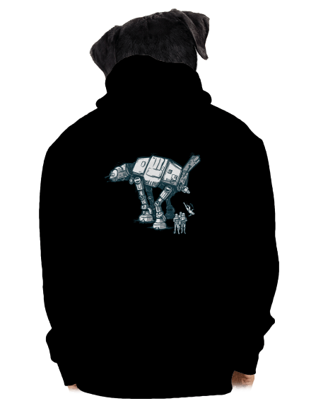 AT-AT pánska mikina na zips Black