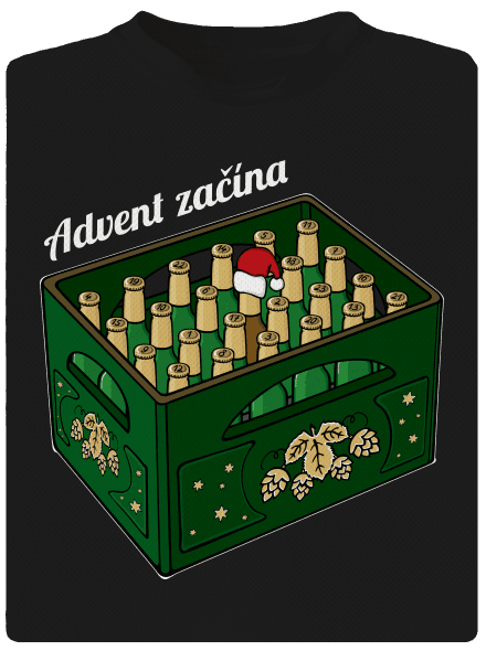 Advent začína detské športové tričko Black