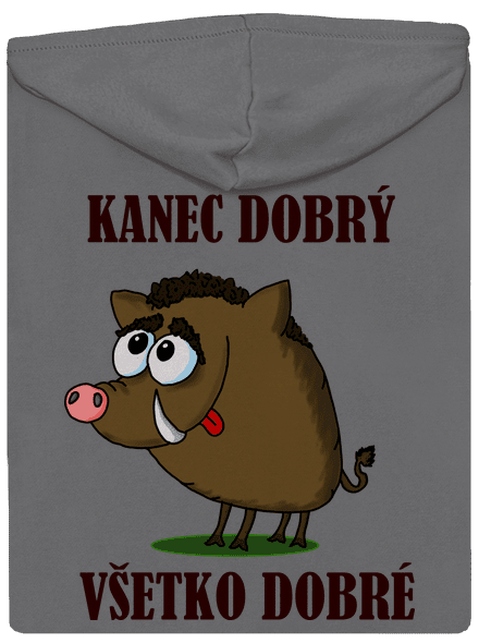 Kanec dobrý dámska mikina na zips Steel Gray