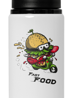 Fast Food flaša na vodu White