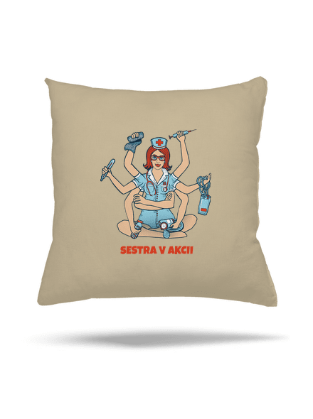 Sestra v akcii vankúš Beige