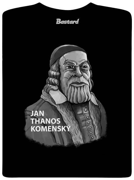 Jan Thanos Komenský pánske tričko Black