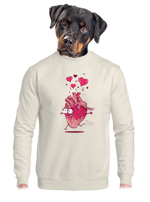 unisex mikina bez kapucne