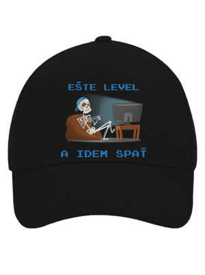 Ešte level šiltovka baseballka Black