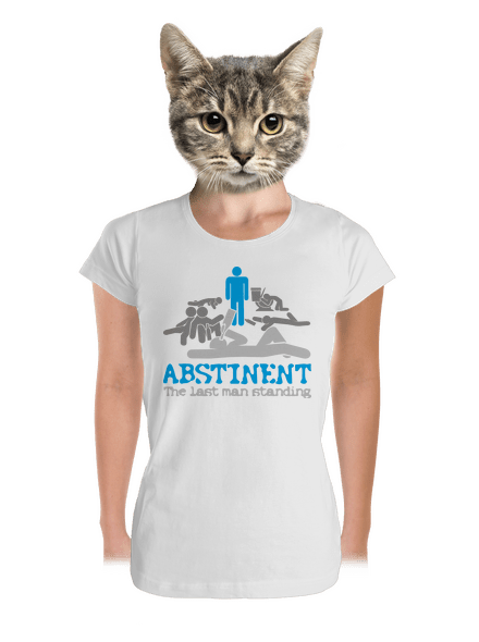 Abstinent dámske tričko prémium White