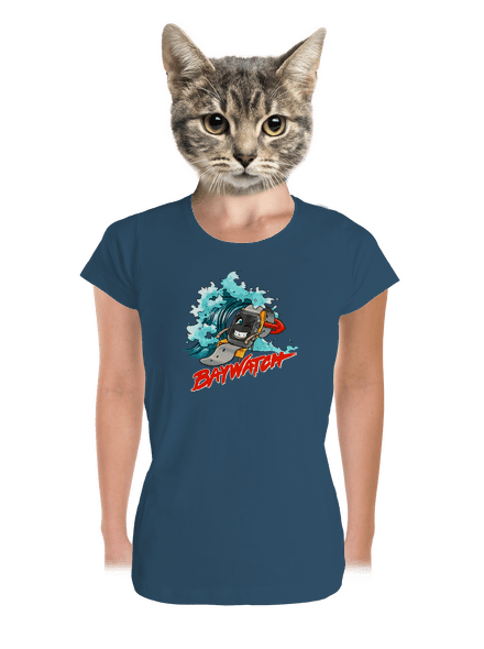 Baywatch dámske tričko prémium Petrol Blue