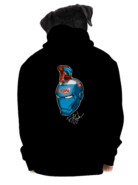 Čistič okien pánska mikina na zips Black