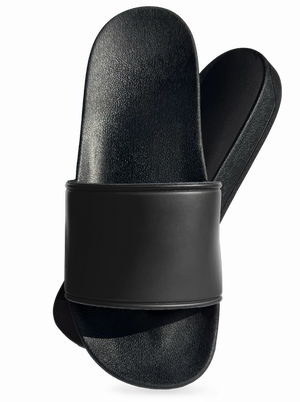 Bez potlače šľapky Black