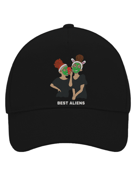 Best aliens šiltovka baseballka Black