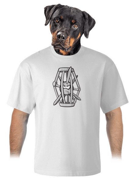 Ježko v klietke unisex tričko oversized White