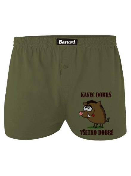 Kanec dobrý pánske trenky Khaki