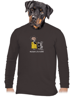 Milujem literatúru pánske dlhý rukáv Bear Brown