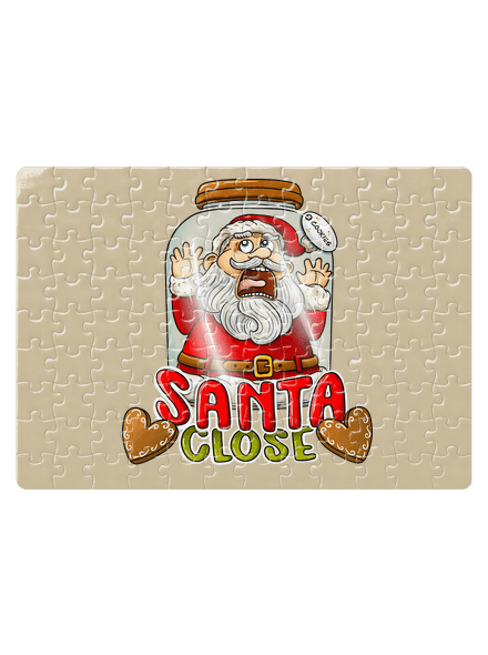 Santa Close puzzle White