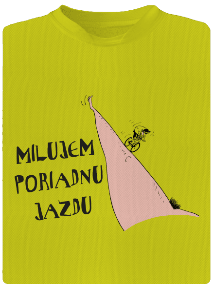 Milujem jazdu pánske športové tričko Neon Yellow
