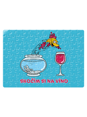 Skočím si na víno puzzle White